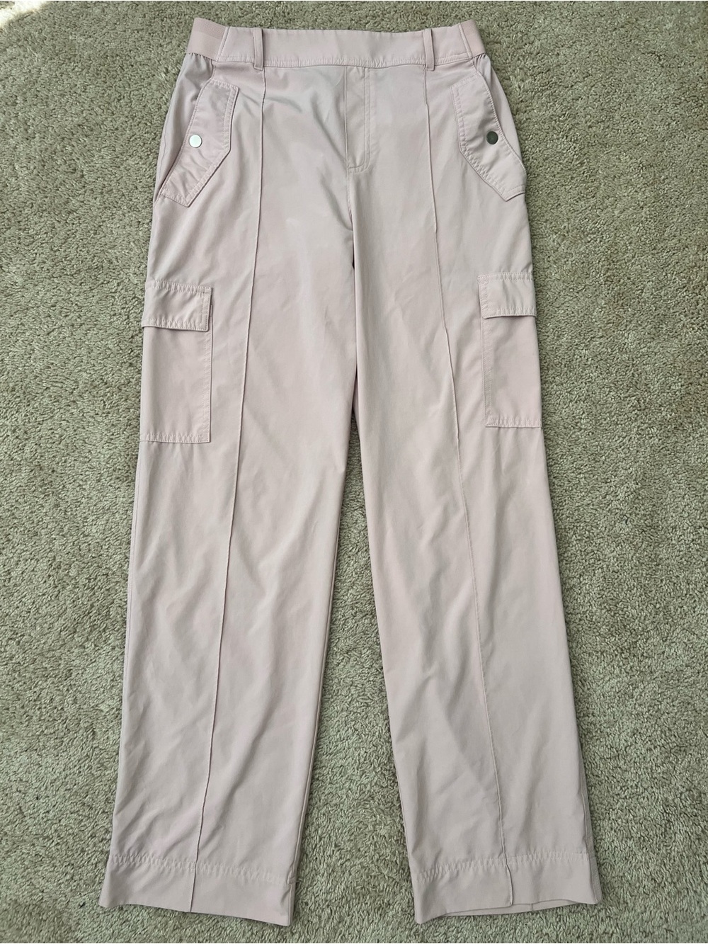 Athleta Vienna Cargo Pant Travel Casual Lightweight Orchid Pink Women’s Size 8